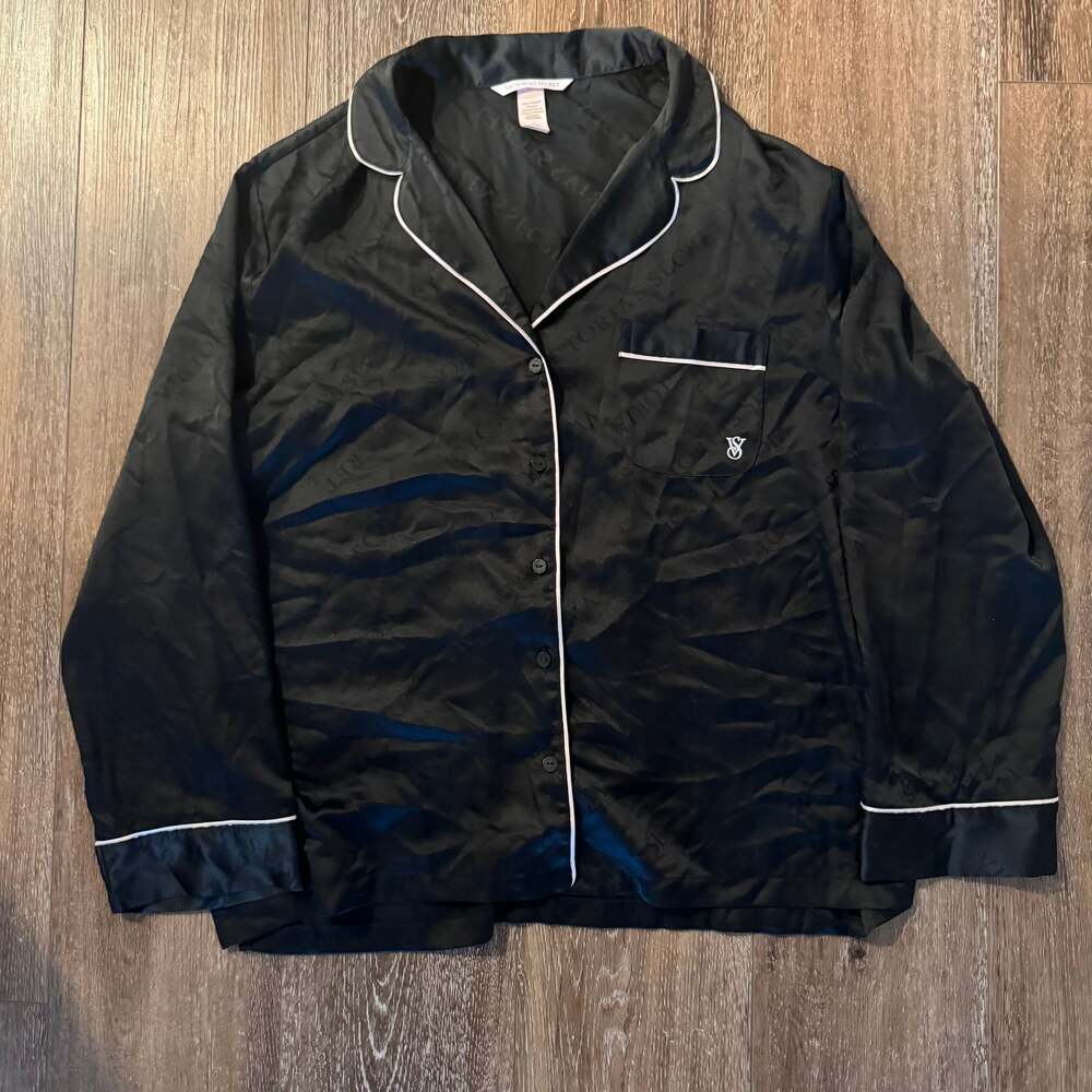 women’s silk victoria secret button up top